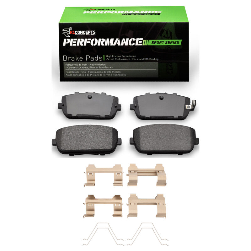 R1 Concepts R1 06-25 Fiat 124 Spider Rear Performance Sport Pads & Hardware Kit