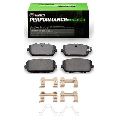 R1 Concepts R1 06-25 Fiat 124 Spider Rear Performance Sport Pads & Hardware Kit