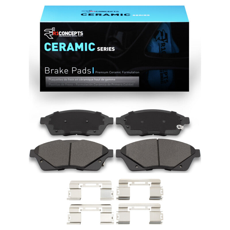 R1 Concepts R1 10-16 Cadillac SRX Front Ceramic Pads & Hardware Kit