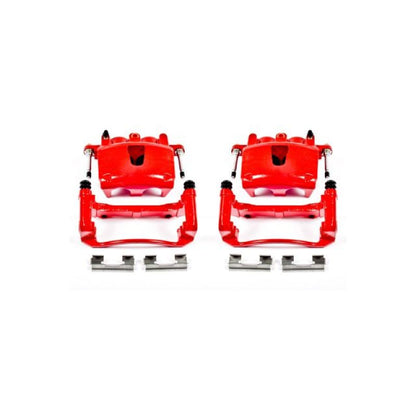 PowerStop Power Stop 06-10 Jeep Commander Front Red Calipers w/Brackets - Pair