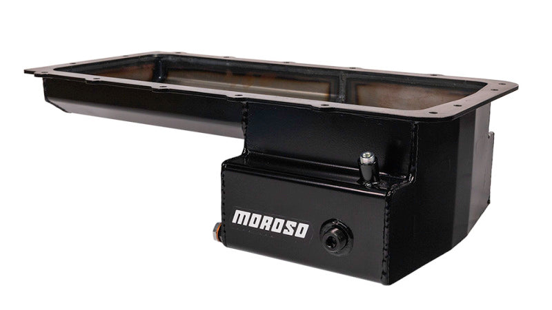 Moroso Ford 5.0 Coyote (w/Front Sump) Road Race Baffled Wet Sump 7qt 6.25in Steel Oil Pan