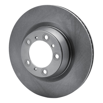 R1 Concepts R1 07-16 Porsche Panamera Right Rear Drilled & Slotted Silver Brake Rotor