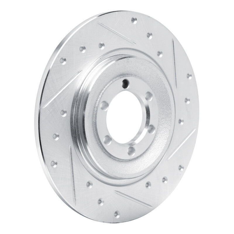 R1 Concepts R1 75-79 Alfa Romeo ALFETTA Rear Right Drilled & Slotted Silver Brake Rotor