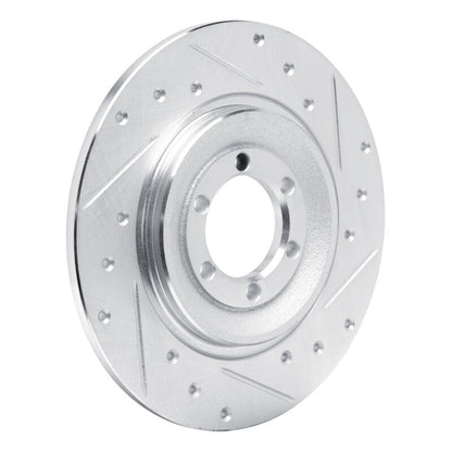 R1 Concepts R1 75-79 Alfa Romeo ALFETTA Rear Right Drilled & Slotted Silver Brake Rotor