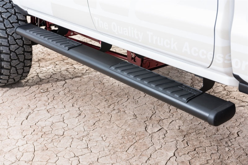Dee Zee 99-23 Chevrolet/GMC/Dodge/Ford Full Size Truck Tubes - 6In Oval - Black Steel (ExtCab)