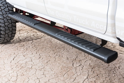 Dee Zee 99-23 Chevrolet/GMC/Dodge/Ford Full Size Truck Tubes - 6In Oval - Black Steel (ExtCab)
