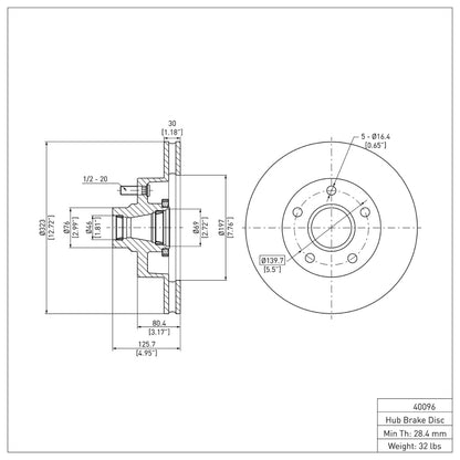 DFC 03-03 Dodge Ram 1500 Van Front Brake Rotor