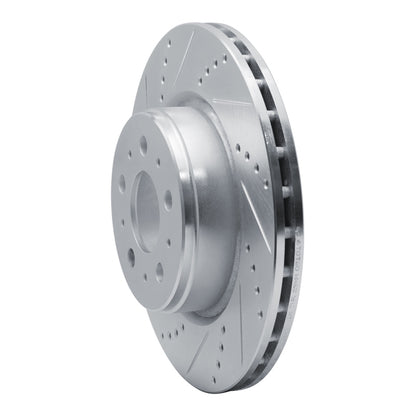 R1 Concepts R1 17-25 Tesla Model 3 Front Left Drilled & Slotted Silver Brake Rotor