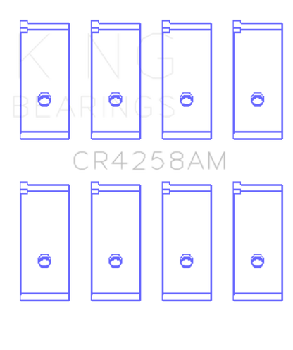 King Engine Bearings Honda D13A2/Ev2 (Size +0.50mm) Connecting Rod Bearing Set