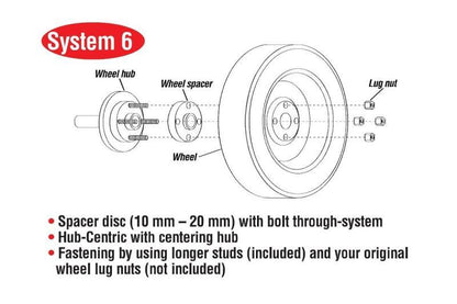 Eibach Pro-Spacer 93-01 Subaru Impreza 20mm Thickness 5x100 Hub 56