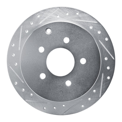R1 Concepts R1 01-07 Buick Rendezvous Rear Left Drilled & Slotted Silver Brake Rotor
