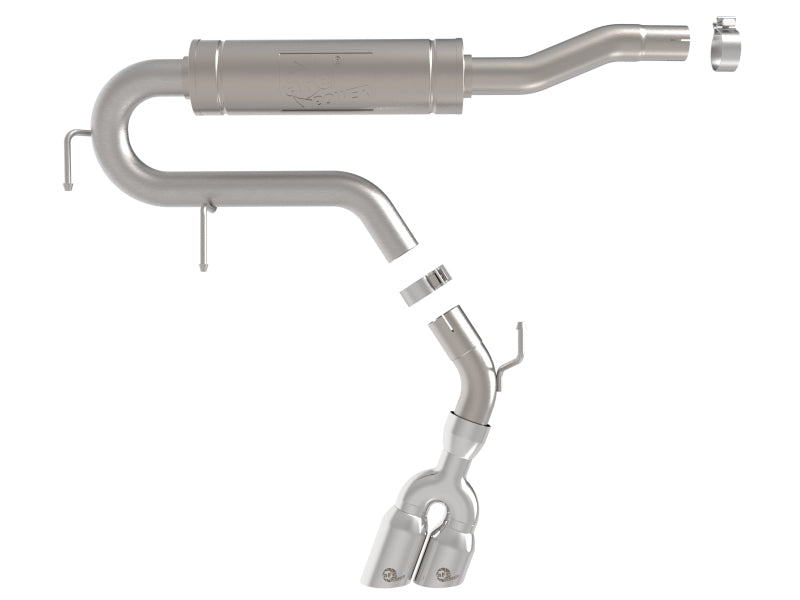 aFe Rebel Series 2-1/2in 304 Stainless Steel Cat-Back w/ Polished TipFord Maverick 22-26 L4-2.5L FWD