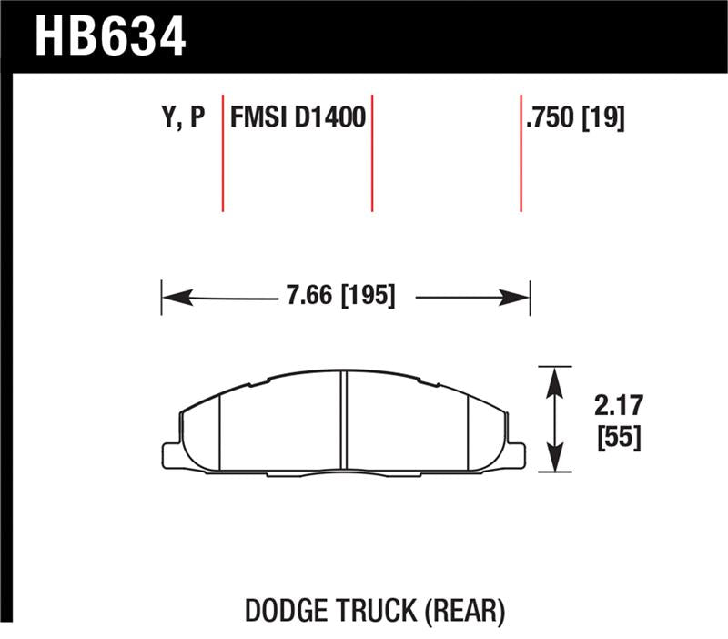 Hawk Performance Hawk 09-14 Dodge Ram 2500/3500 Rear LTS Brake Pads