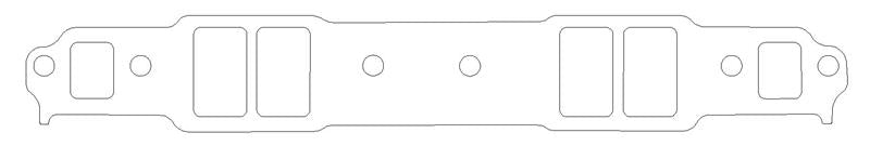Cometic Gasket Cometic Chevy Gen1 Small Block V8 .031in Fiber Intake Mani Gskt Set-1.282in x 2.175in Rectangle Port