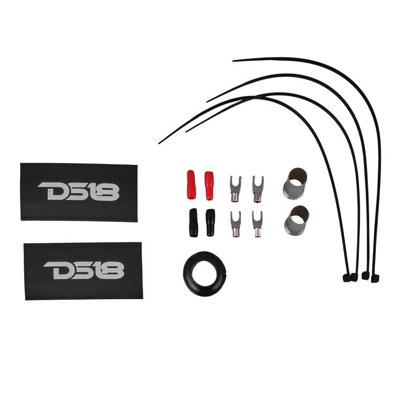 DS18 0-GA Amplifier Install Kit Advance- Red