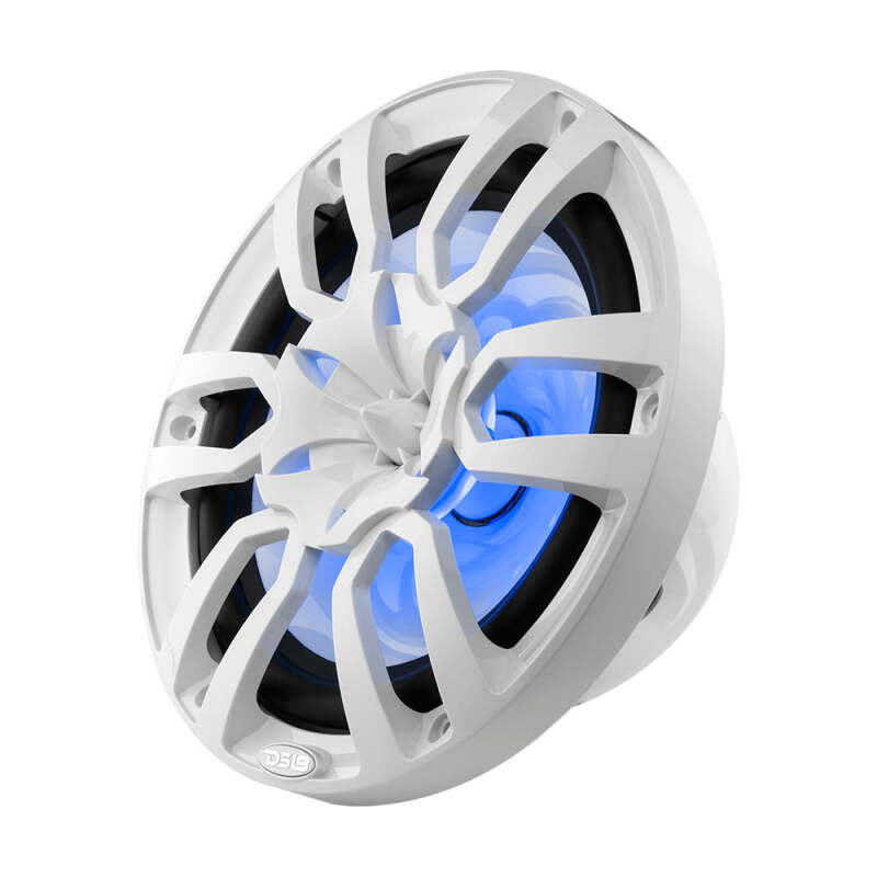 DS18 NXL Series Coaxial Marine Speaker w/ RGB Lights 10in 2-Way 200 Watts RMS 4 ohm White