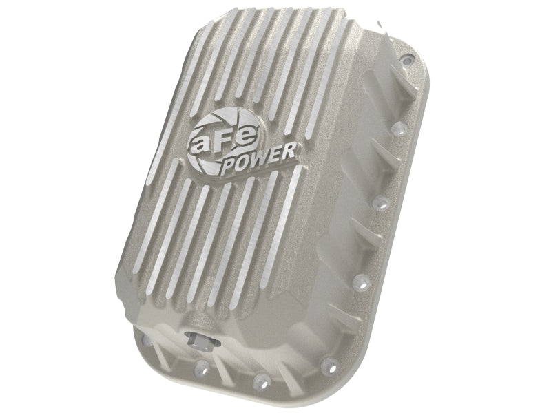 aFe POWER Street Series Engine Oil Pan Raw w/ Machined Fins Jeep Wrangler (JK) 12-18 V6-3.6L