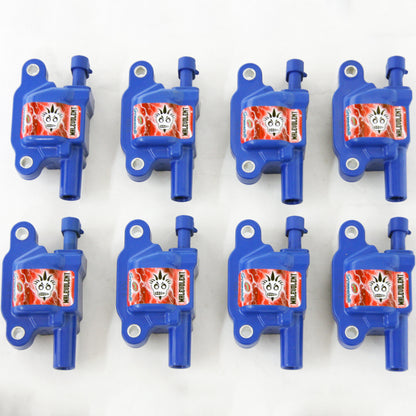 Granatelli Motor Sports Granatelli 05-17 GM LS1/LS2/LS3/LS4/LS5/LS6/LS7/LS9/LSA Malevolent Coil Packs - Blue (Set of 8)