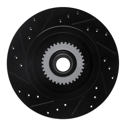 R1 Concepts R1 91-96 Buick Roadmaster Front Right Drilled & Slotted Black Brake Rotor