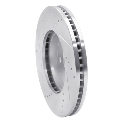 R1 Concepts R1 92-06 Lexus ES300 Front Right Drilled & Slotted Silver Brake Rotor