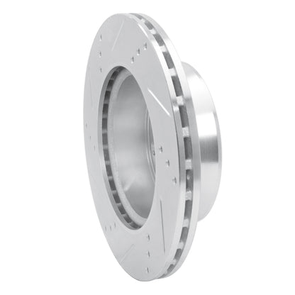 R1 Concepts R1 02-06 Dodge Sprinter 2500 Front Right Drilled & Slotted Silver Brake Rotor