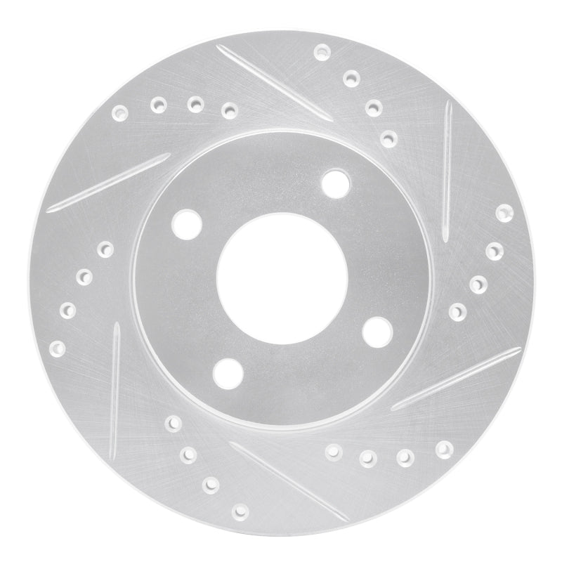 R1 Concepts R1 00-15 Ford Ecosport (Mexico) Front Right Drilled & Slotted Silver Brake Rotor