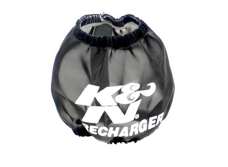K&N Engineering K&N Universal PreCharger Round Tapered Air Filter Wrap Black 3in Base ID x 2in Top ID x 3in H