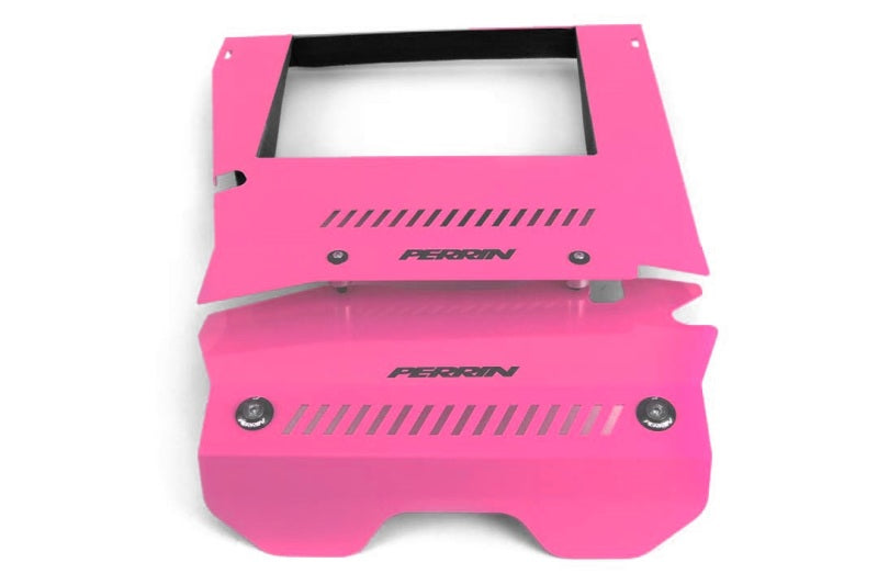 Perrin Performance PERRIN 15-21 Subaru WRX Engine Cover Kit (Intercooler & Pulley Covers Incl.) - Hyper Pink