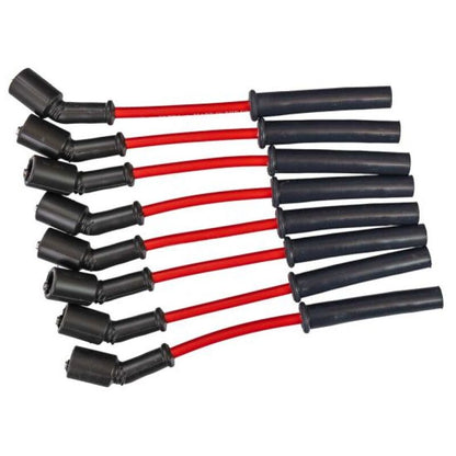 Moroso 99-13 GM LS/LQ 4.8/5.3/5.7/6.0/6.2L Ultra 350 8mm Multi-Angle Boot Spark Plug Wire Set - Red