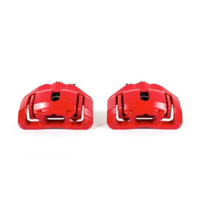 PowerStop Power Stop 09-11 BMW 335d Front Red Calipers w/Brackets - Pair