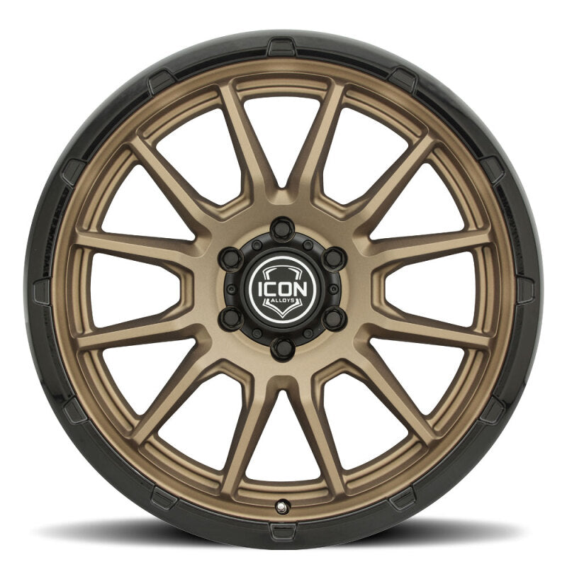 ICON Alloys Cajon 20x9 / 5x150 / 16mm / 5.625in BS Satin Bronze Wheel w/ GB Lip
