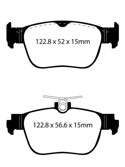 EBC 2022+ Audi A3 2.0T (40) Rear Ultimax Brake Pads