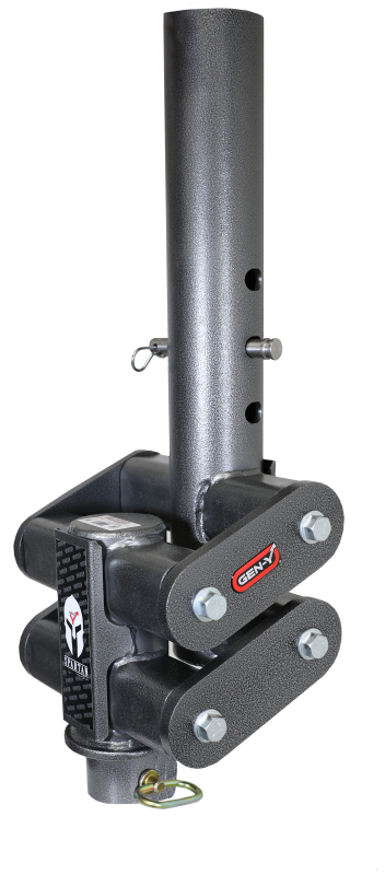 GEN-Y Hitch Gen-Y Spartan Torsion-Flex 5in Offset 4in RD Tube Gooseneck 2-5/16in Coupler Standard Height