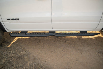 DV8 Offroad 19-25 RAM 1500 Crew Cab OE Plus Side Steps - Black Steel