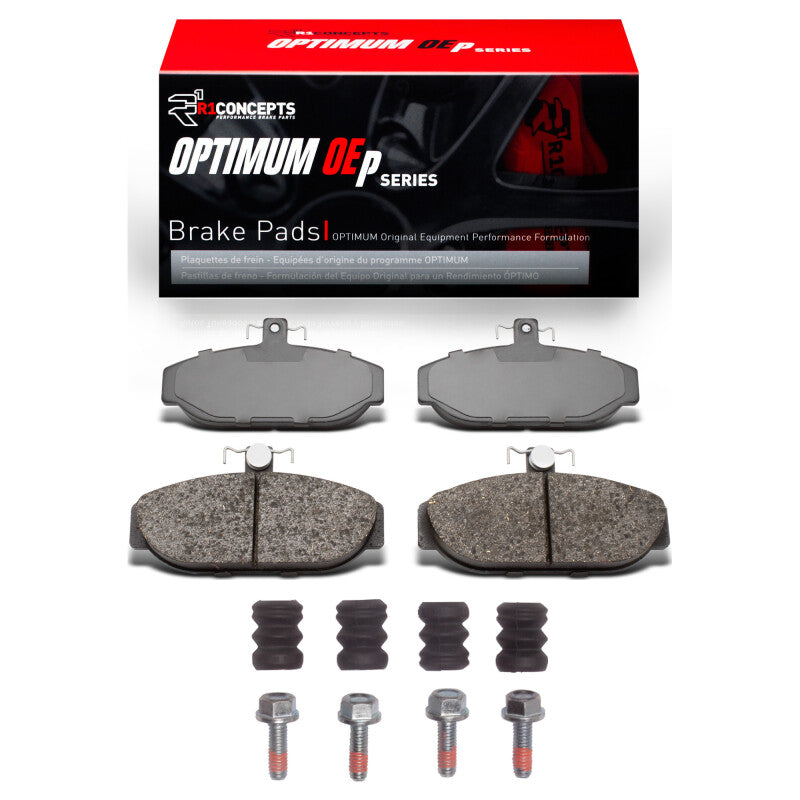 R1 Concepts R1 82-92 Volvo 760 Series Front Optimum OE Pads & Hardware Kit