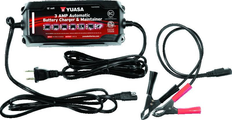Yuasa Battery Yuasa 3 Amp Charger & Maintainer - 12V