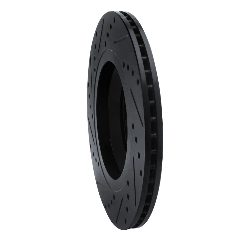 DFC 06-25 Audi S3 (USA/Canada) Rear Right Drilled & Slotted Black Brake Rotor