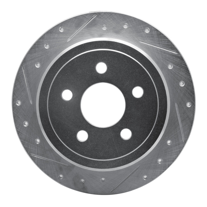 R1 Concepts R1 95-03 Ford Windstar Rear Left Drilled & Slotted Silver Brake Rotor