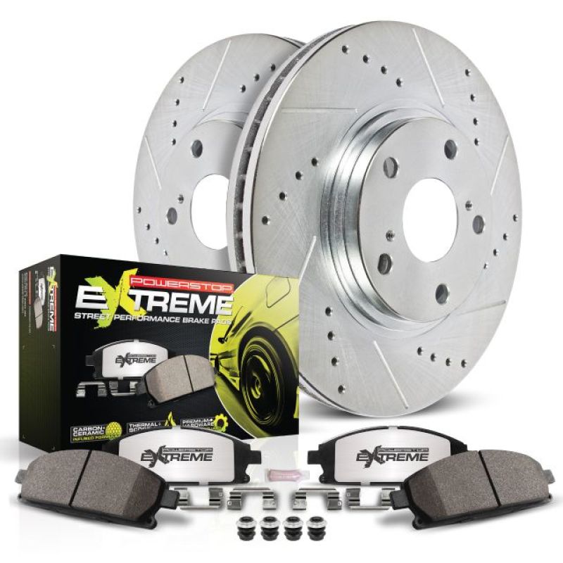 PowerStop Power Stop 07-12 Nissan Sentra Front Z26 Street Warrior Brake Kit