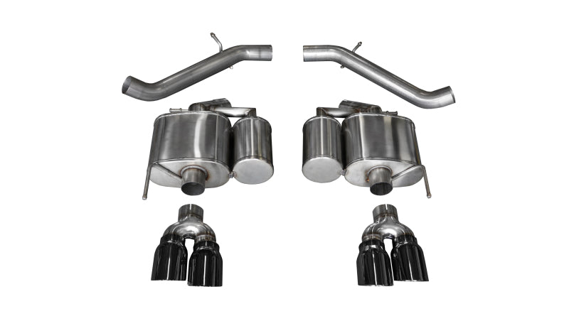 CORSA Performance Corsa 2016-2019 Cadillac ATS-V 3.6T 4in Black Sport Axle-Back Exhaust