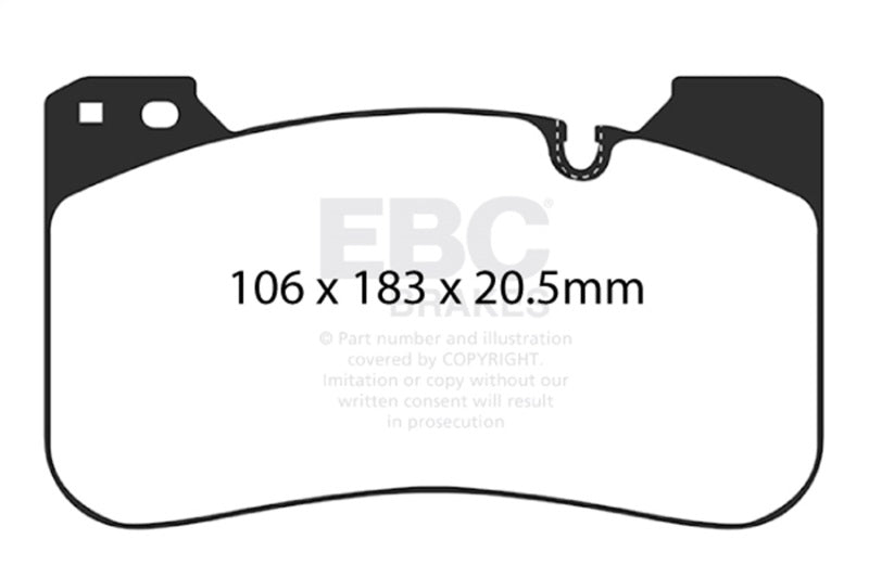 EBC Racing 2018+ BMW M5 (F90) RP-X Front Brake Pads