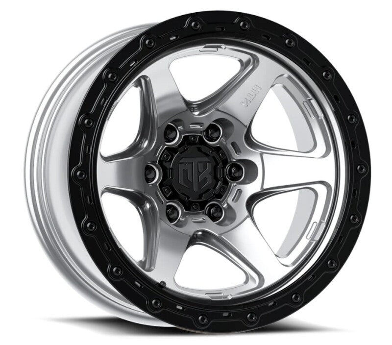 MTX Wheels MTX Spitfire 6 Machined w/Black Ring 17x9in / 6x139.7 BP / 19mm Offset / 106.1mm Bore