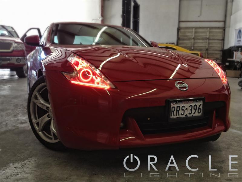 ORACLE Lighting Oracle Nissan 370 Z 09-20 LED Dual Halo Kit - Red
