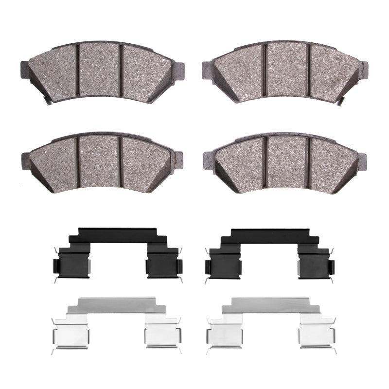 DFC 04-08 Pontiac Grand Prix Front 5000 Advanced Semi Metallic Brake Pads and Hardware Kit