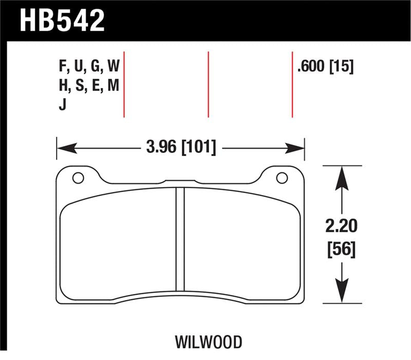 Hawk Performance Hawk Wilwood 7816 DTC-70 Street Brake Pads