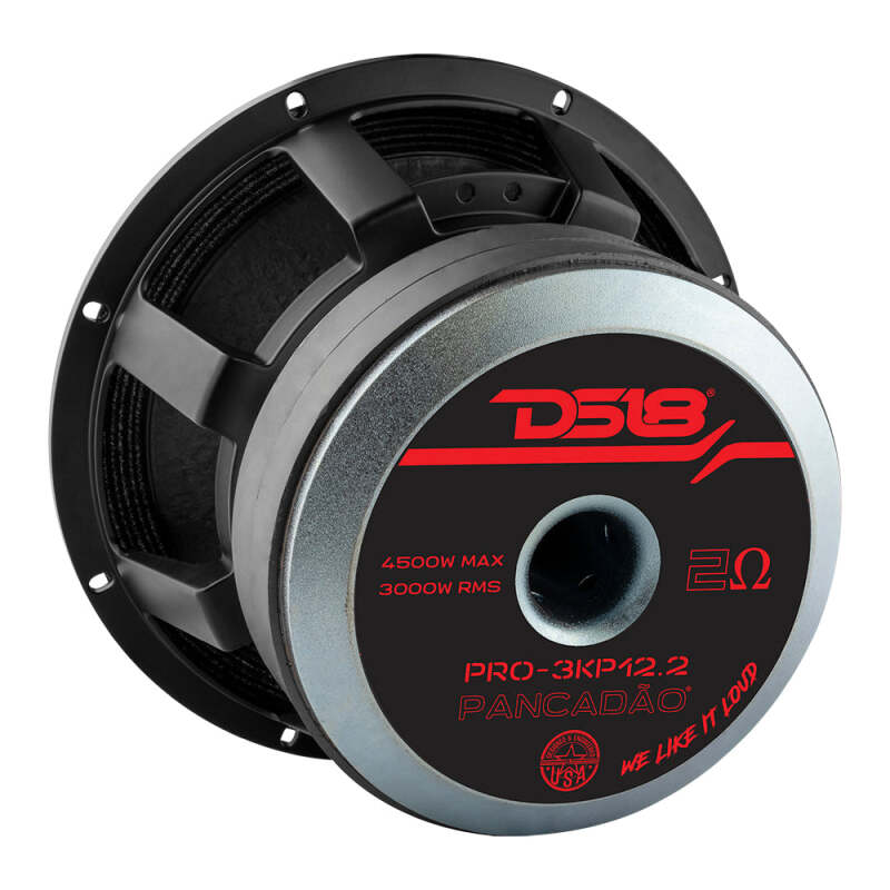 DS18 12in 3000 Watts RMS 2 ohm Mid-Bass Loudspeaker
