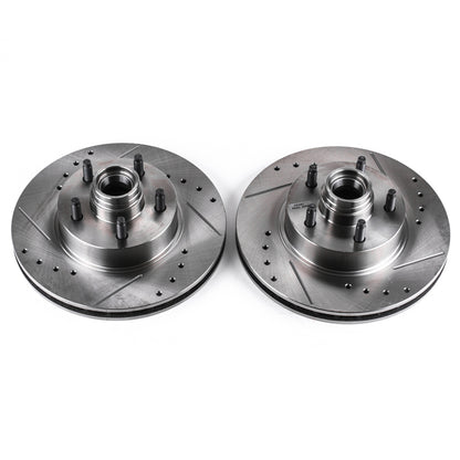 PowerStop Power Stop 95-01 Ford Explorer Front Evolution Drilled & Slotted Rotors - Pair