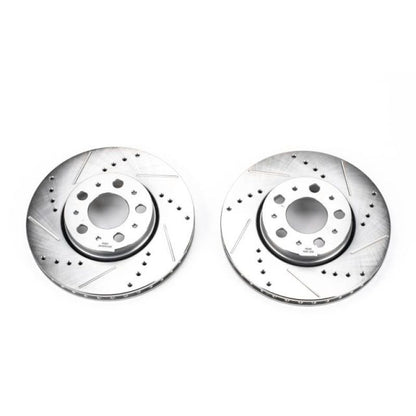 PowerStop Power Stop 01-07 Volvo S60 Front Evolution Drilled & Slotted Rotors - Pair