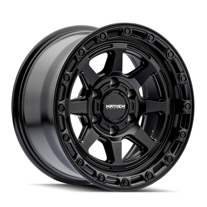 Mayhem 8306 Ridgeline 17x8.5 / 6x139.7 BP / 6mm Offset / 106.1mm Hub Satin Black Wheel