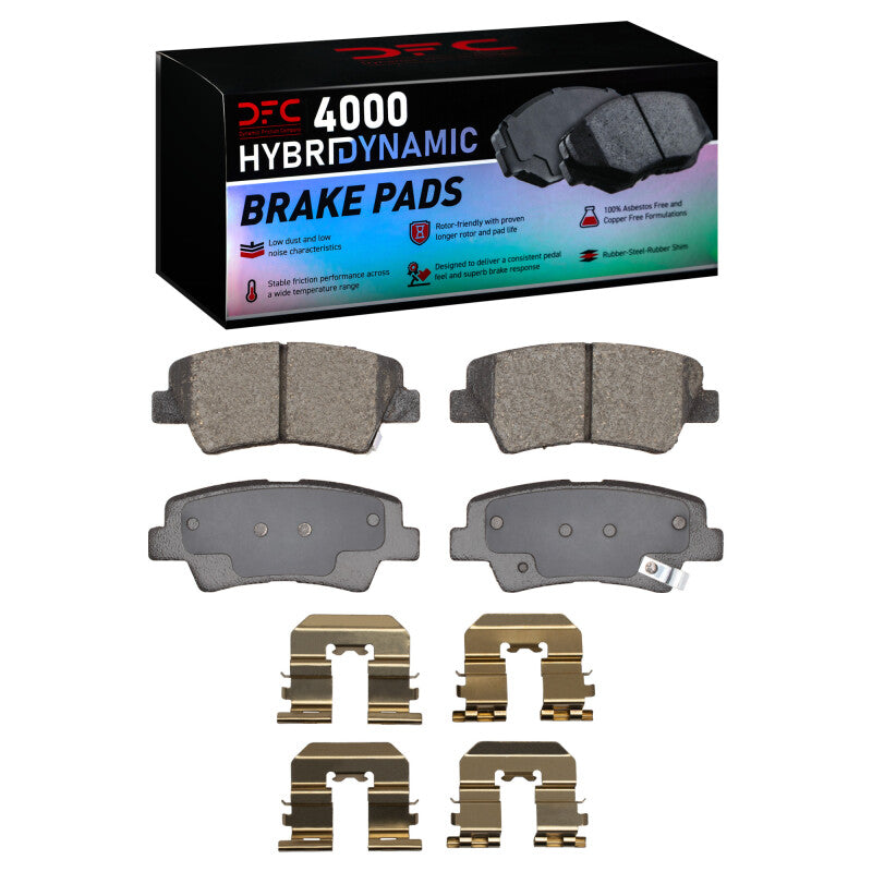 DFC 07-13 Hyundai Sonata Rear 4000 HybriDynamic Brake Pads and Hardware Kit